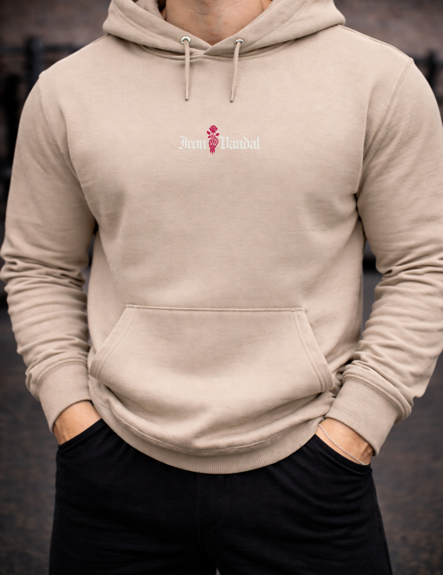 IRON VANDAL MID LOGO HOODIE
